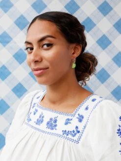 Wolf & Moon Chilli & Lime Hoops -Wolf & Moon mini lime slice hoops model 3