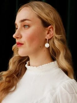 Wolf & Moon Moon II Hoops - Silver 16 Wolf & Moon Moon II Hoops - Silver -Wolf & Moon moon ii hoops silver model 1