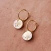 Wolf & Moon Moon II Hoops - Gold -Wolf & Moon moon ii necklace gold lifestyle 1