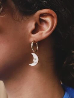 Wolf & Moon Moon & Star Hoops -Wolf & Moon moon star hoops new model 1 1500