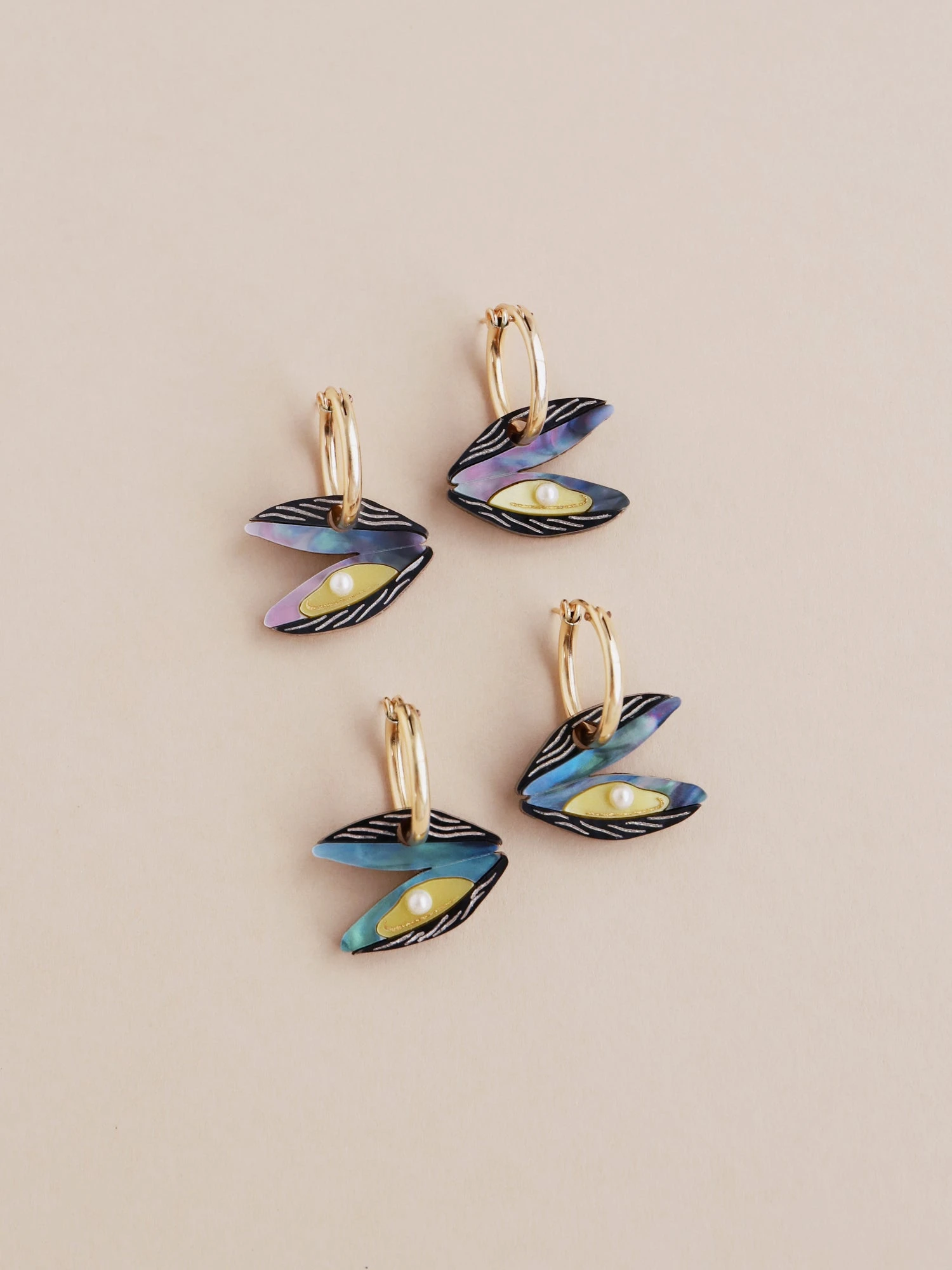 Wolf & Moon Mussel Hoops 9 Wolf & Moon Mussel Hoops - Image 7