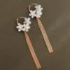 Wolf & Moon Ophelia Statement Hoops In White -Wolf & Moon ophelia statement earrings white lifestyle 1