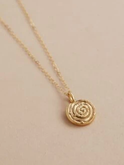 Wolf & Moon Pain Au Raisin Necklace -Wolf & Moon painauraisin necklace gold lifestyle 2