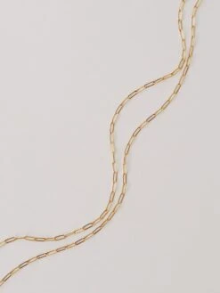 Wolf & Moon Gold-Filled Paperclip Chain 14 Wolf & Moon Gold-Filled Paperclip Chain -Wolf & Moon paperclip chain medium crop