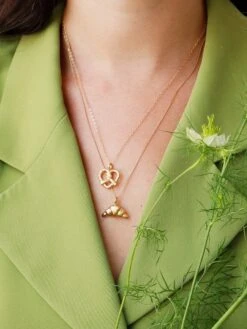 Wolf & Moon Pretzel Necklace -Wolf & Moon pastries group model 3