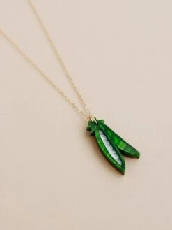 Wolf & Moon Peas In A Pod Necklace