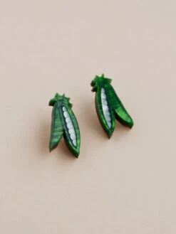 Wolf & Moon Peas In A Pod Studs 14 Wolf & Moon Peas In A Pod Studs -Wolf & Moon peas in a pod studs lifestyle 3