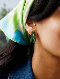 Wolf & Moon Peas In A Pod Studs - Clip On 17 Wolf & Moon Peas In A Pod Studs - Clip On -Wolf & Moon peas in a pod studs model 3