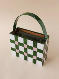 Wolf & Moon Velvet Zip Pouch -Wolf & Moon picnic bag greenpink lifestyle 6 09e6b300 168b 4615 a5be 41cd126cd7d9