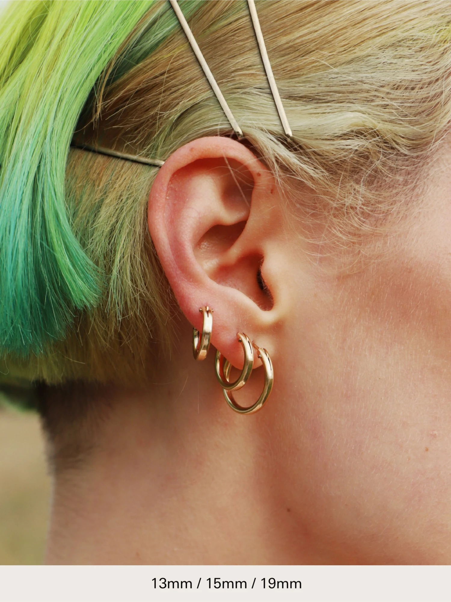 Wolf & Moon Gold-Filled Hoops 7 Wolf & Moon Gold-Filled Hoops - Image 5