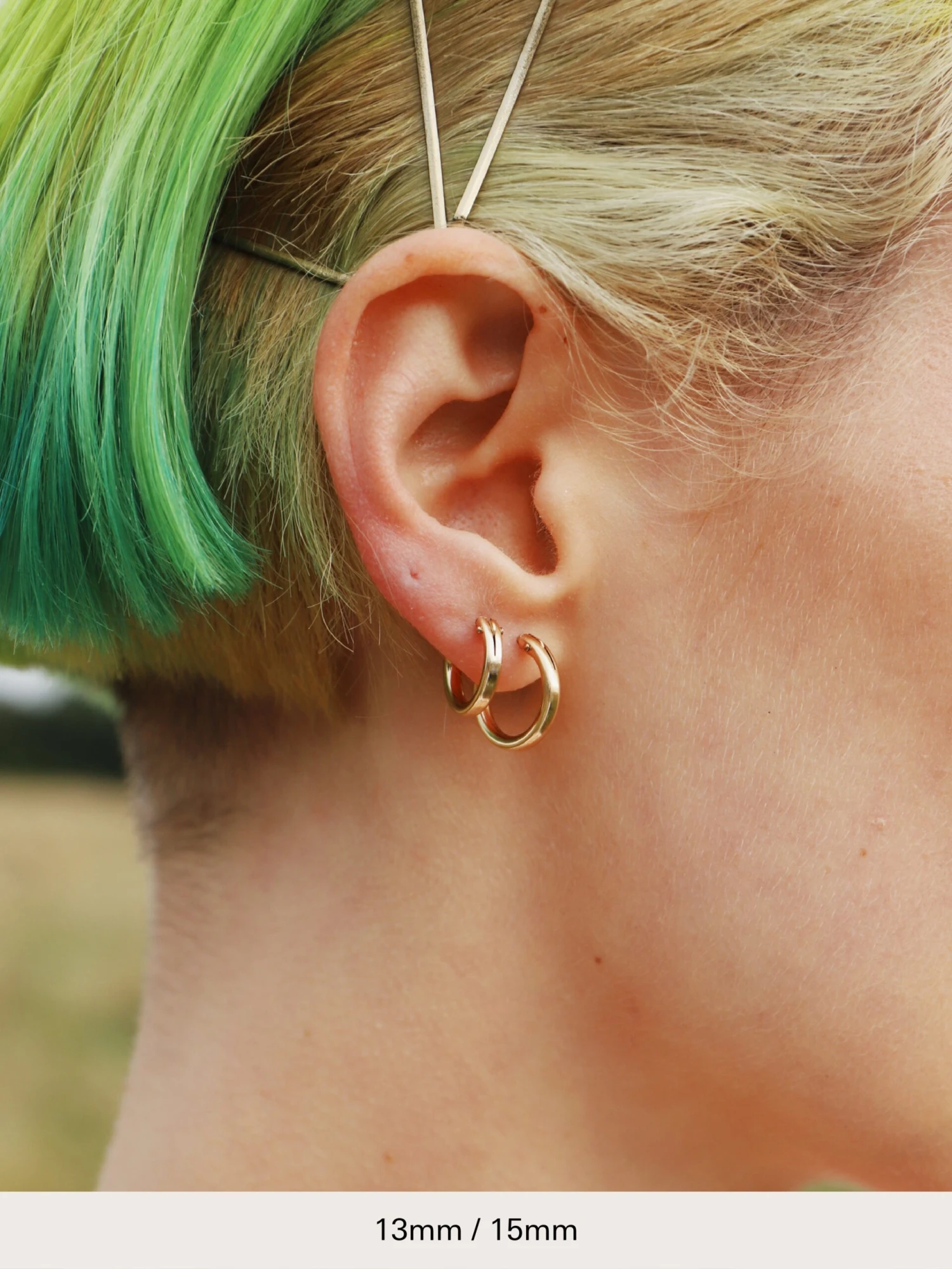 Wolf & Moon Gold-Filled Hoops 8 Wolf & Moon Gold-Filled Hoops - Image 6