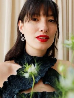 Wolf & Moon Pretzel Hoops 21 Wolf & Moon Pretzel Hoops -Wolf & Moon prezel hoops silver model 1