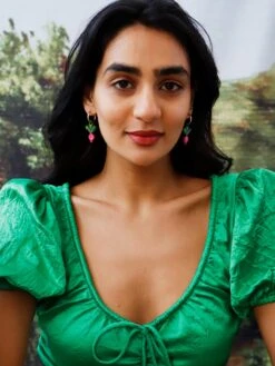 Wolf & Moon Radish Hoops -Wolf & Moon radish hoops model 2