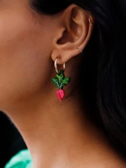 Wolf & Moon Radish Hoops -Wolf & Moon radish hoops model 5