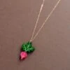 Wolf & Moon Radish Necklace -Wolf & Moon radish necklace lifestyle 1