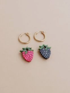 Wolf & Moon Raspberry & Blackberry Hoops -Wolf & Moon raspberry blackberry hoops lifestyle 1
