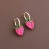 Wolf & Moon Raspberry Hoops 1 Wolf & Moon Raspberry Hoops -Wolf & Moon raspberry hoops lifestyle 4