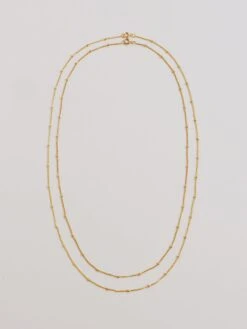 Wolf & Moon Satellite Chain -Wolf & Moon satellite chain gold 2