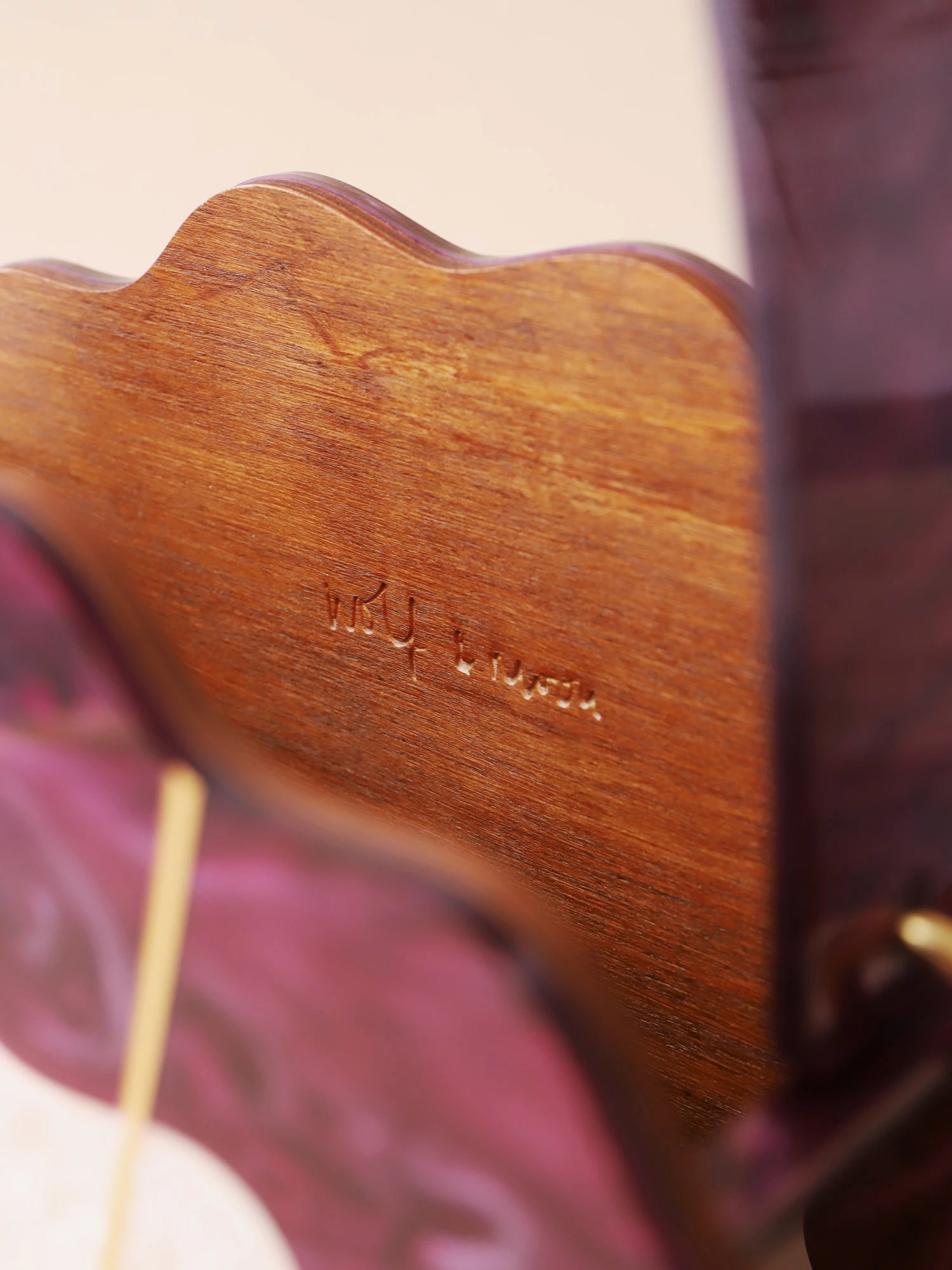 Wolf & Moon Scallop Shell Bag In Cherry 9 Wolf & Moon Scallop Shell Bag In Cherry - Image 7