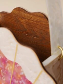 Wolf & Moon Scallop Shell Bag In Sunset -Wolf & Moon shell bag sunset lifestyle 7