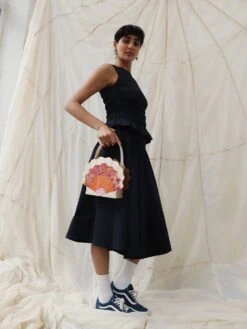 Wolf & Moon Scallop Shell Bag In Sunset -Wolf & Moon shell bag sunset model 6