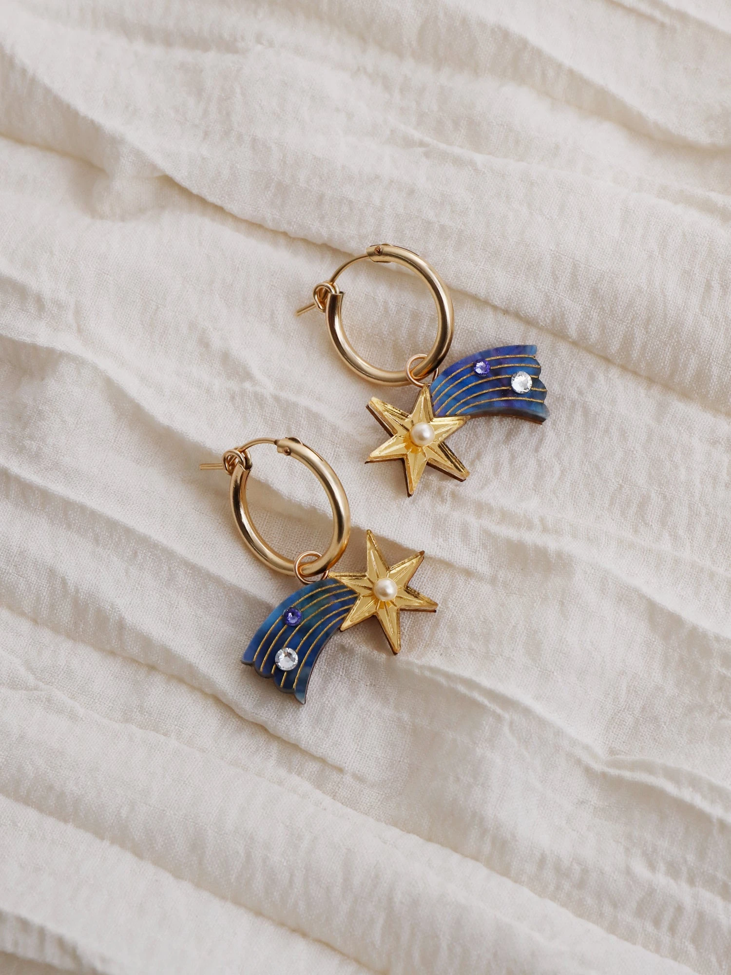 Wolf & Moon Shooting Star Hoops 3 Wolf & Moon Shooting Star Hoops