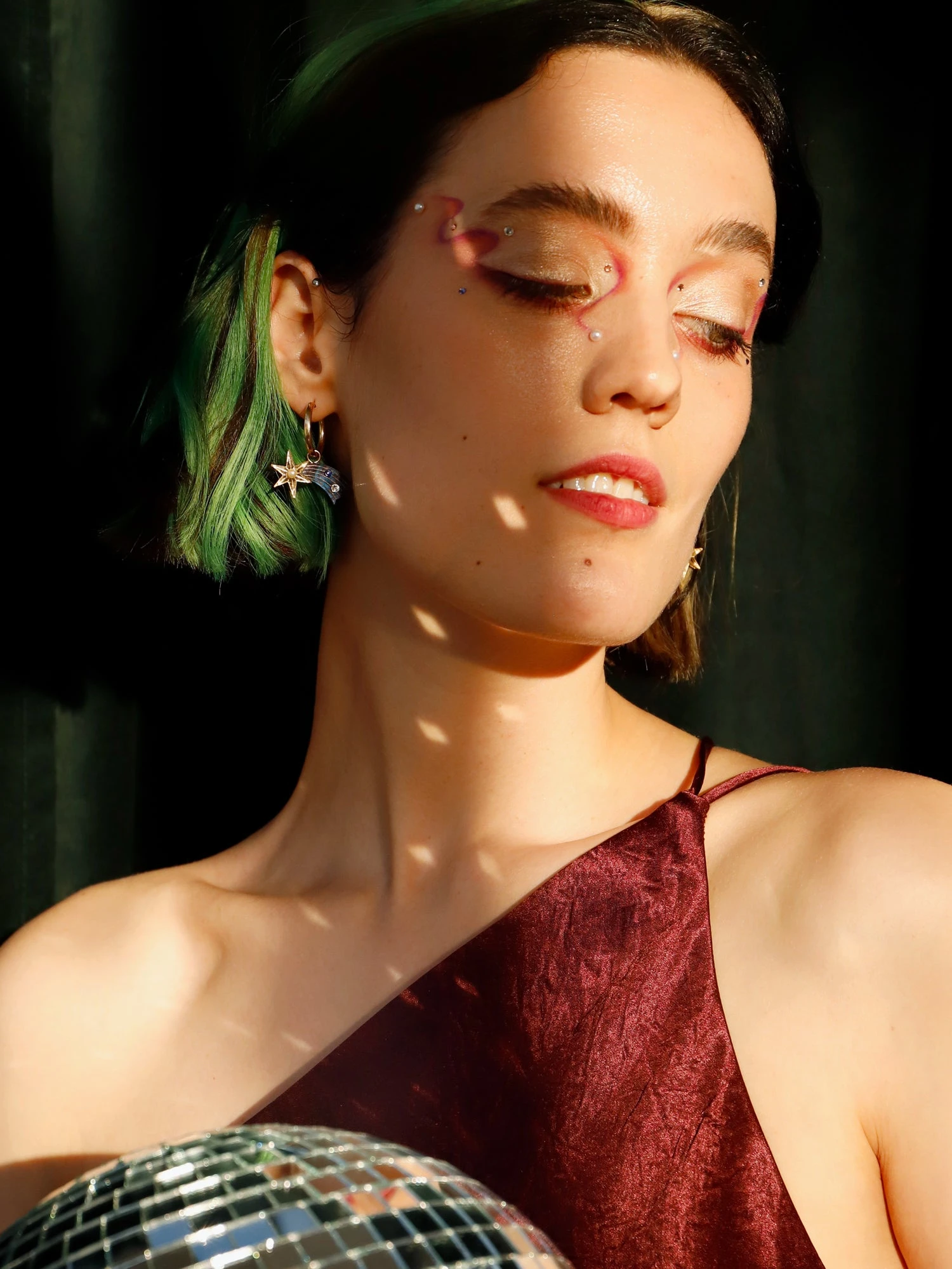 Wolf & Moon Shooting Star Hoops 8 Wolf & Moon Shooting Star Hoops - Image 6