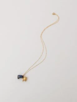 Wolf & Moon Shooting Star Necklace 15 Wolf & Moon Shooting Star Necklace -Wolf & Moon shooting star necklace full view