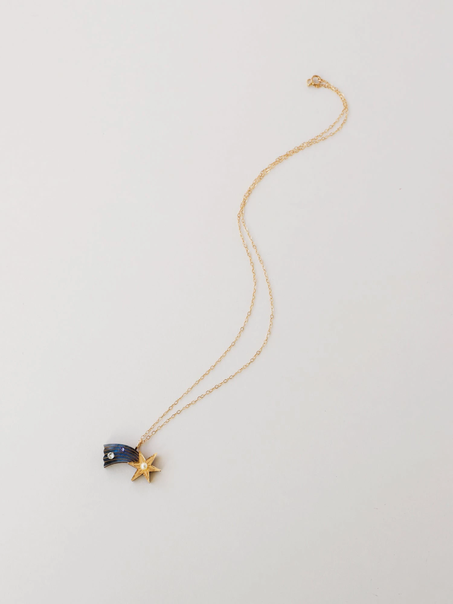 Wolf & Moon Shooting Star Necklace 6 Wolf & Moon Shooting Star Necklace - Image 4