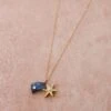Wolf & Moon Shooting Star Necklace -Wolf & Moon shooting star necklace lifestyle 3