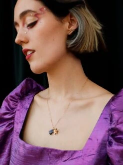 Wolf & Moon Shooting Star Necklace 14 Wolf & Moon Shooting Star Necklace -Wolf & Moon shooting star necklace model 3