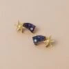 Wolf & Moon Shooting Star Studs -Wolf & Moon shooting star studs lifestyle 3