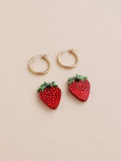 Wolf & Moon Strawberry II Hoops 13 Wolf & Moon Strawberry II Hoops -Wolf & Moon strawberry hoops ii lifestyle 3