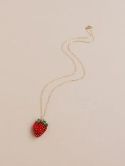 Wolf & Moon Strawberry Necklace II 12 Wolf & Moon Strawberry Necklace II -Wolf & Moon strawberry necklace ii lifestyle 3