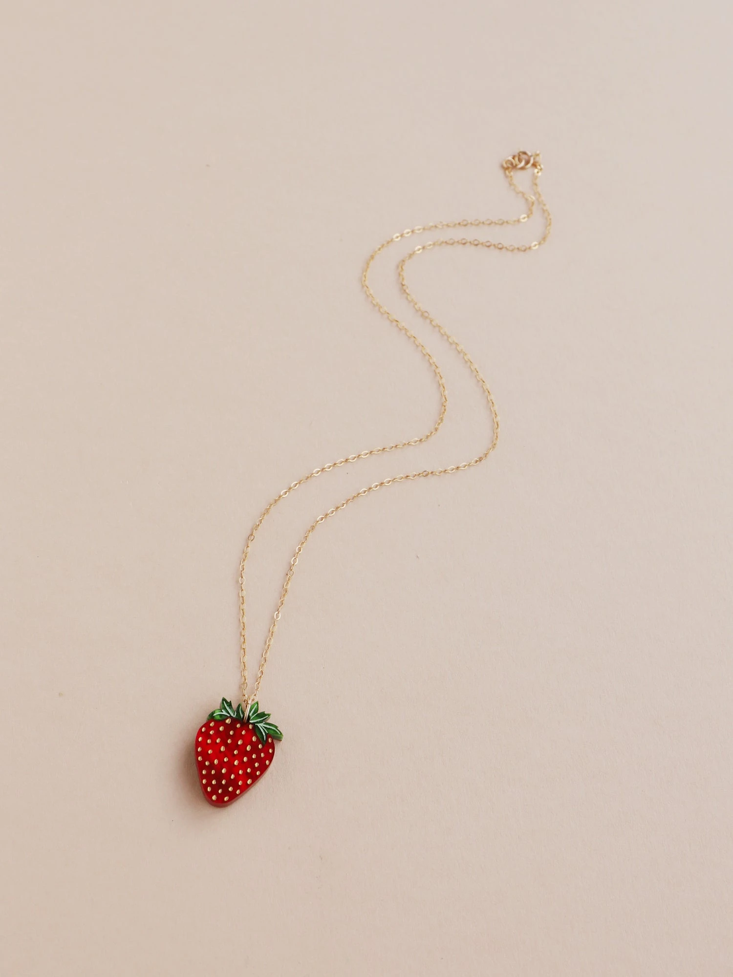 Wolf & Moon Strawberry Necklace II 6 Wolf & Moon Strawberry Necklace II - Image 4