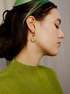 Wolf & Moon Sun & Moon Hoops -Wolf & Moon sun hoops model 11