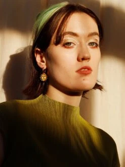 Wolf & Moon Sun Hoops -Wolf & Moon sun hoops model 3