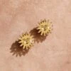 Wolf & Moon Sun Studs - Clip-On -Wolf & Moon sun studs clipon apple lifestyle 2