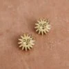 Wolf & Moon Sun Studs -Wolf & Moon sun studs lifestyle 1