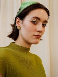 Wolf & Moon Sun Studs -Wolf & Moon sun studs model 3