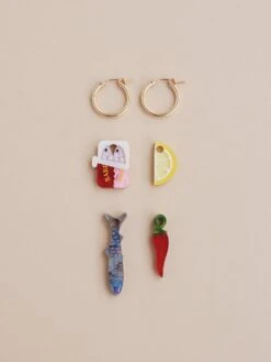 Wolf & Moon Tapas Hoops Set -Wolf & Moon tapas hoops set lifestyle 2