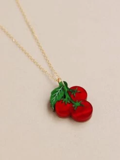 Wolf & Moon Tomato Necklace 12 Wolf & Moon Tomato Necklace -Wolf & Moon tomato necklace lifestyle 2 updated1