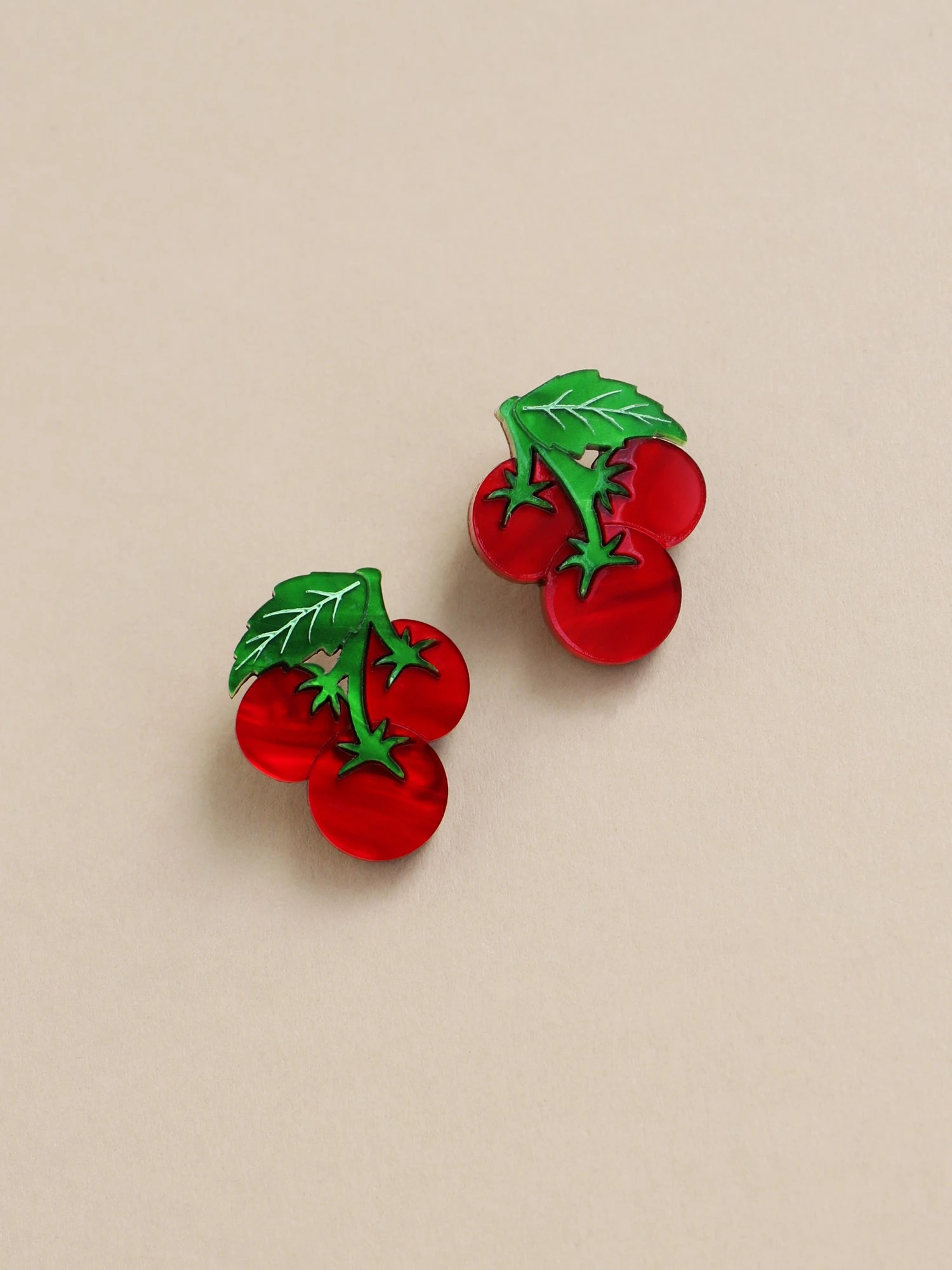 Wolf & Moon Tomato Studs 3 Wolf & Moon Tomato Studs