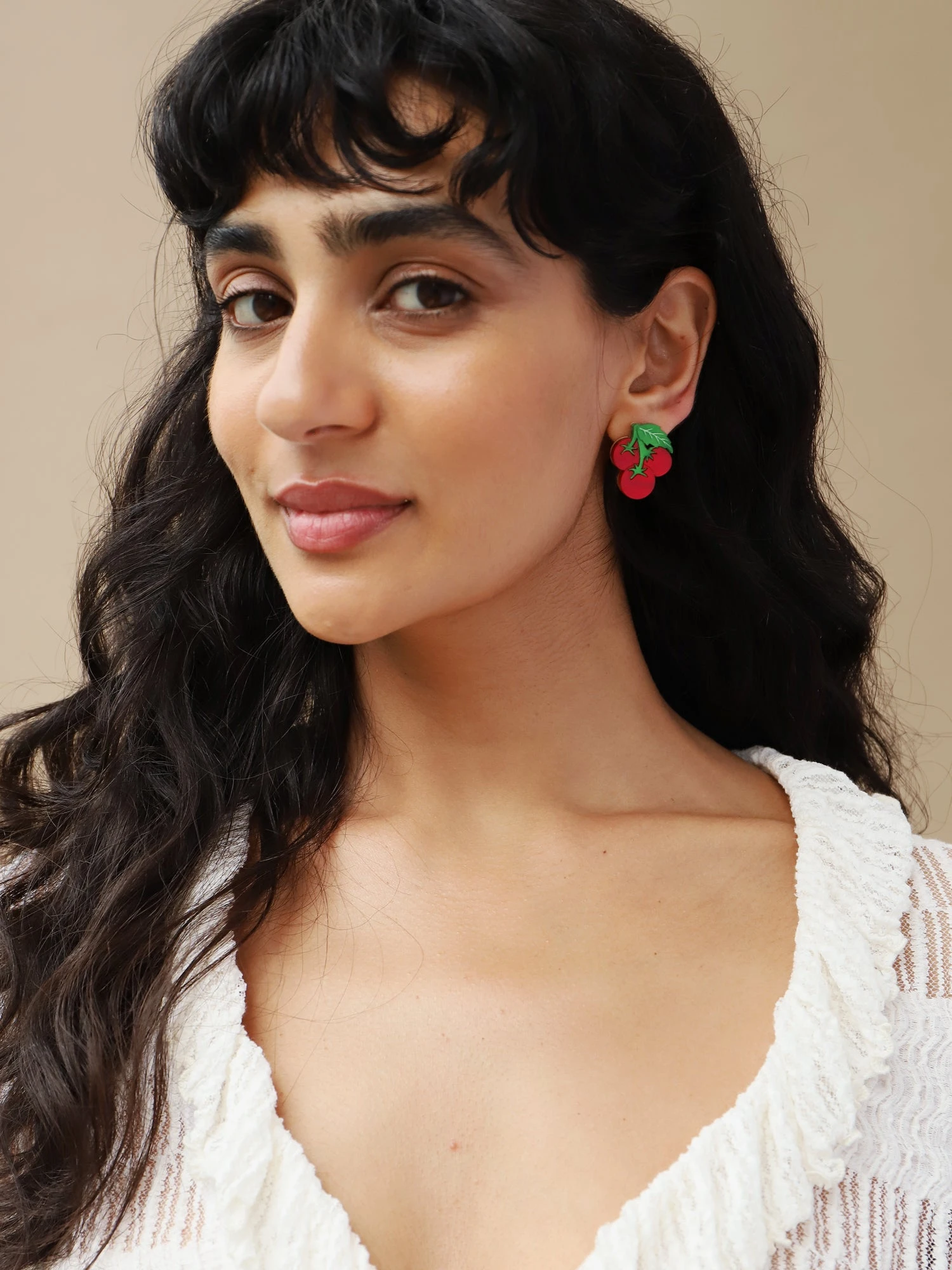 Wolf & Moon Tomato Studs 4 Wolf & Moon Tomato Studs - Image 2