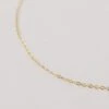 Wolf & Moon Gold-Filled Flat Cable Chain 2 Wolf & Moon Gold-Filled Flat Cable Chain -Wolf & Moon trace chain gold macro crop 1