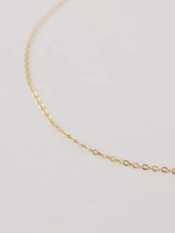 Wolf & Moon Gold-Filled Flat Cable Chain