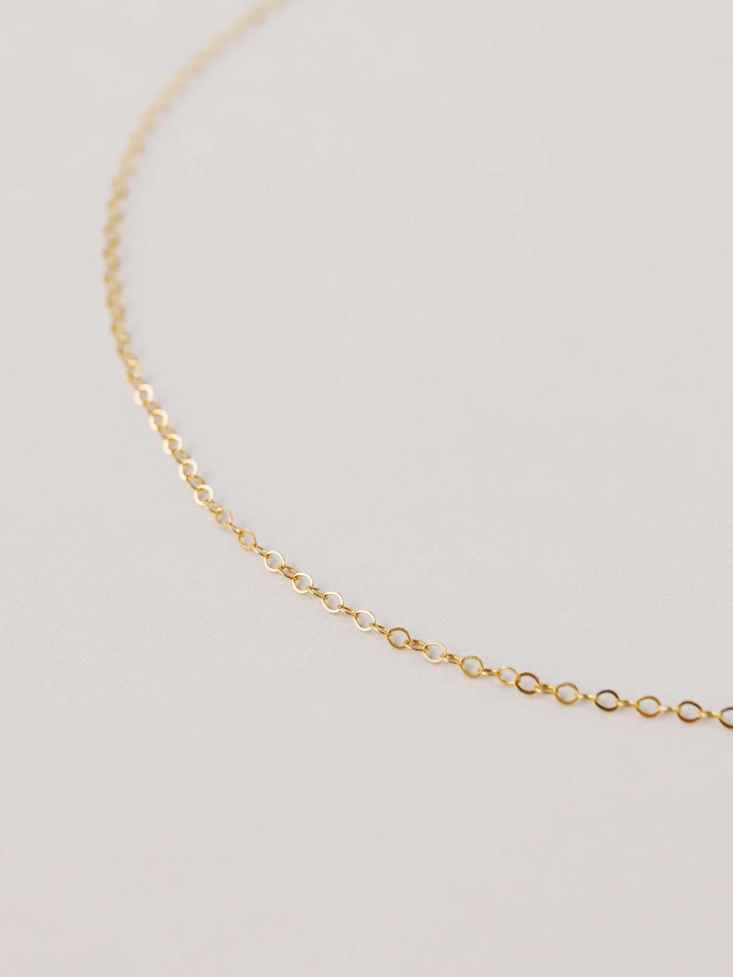 Wolf & Moon Gold-Filled Flat Cable Chain 3 Wolf & Moon Gold-Filled Flat Cable Chain