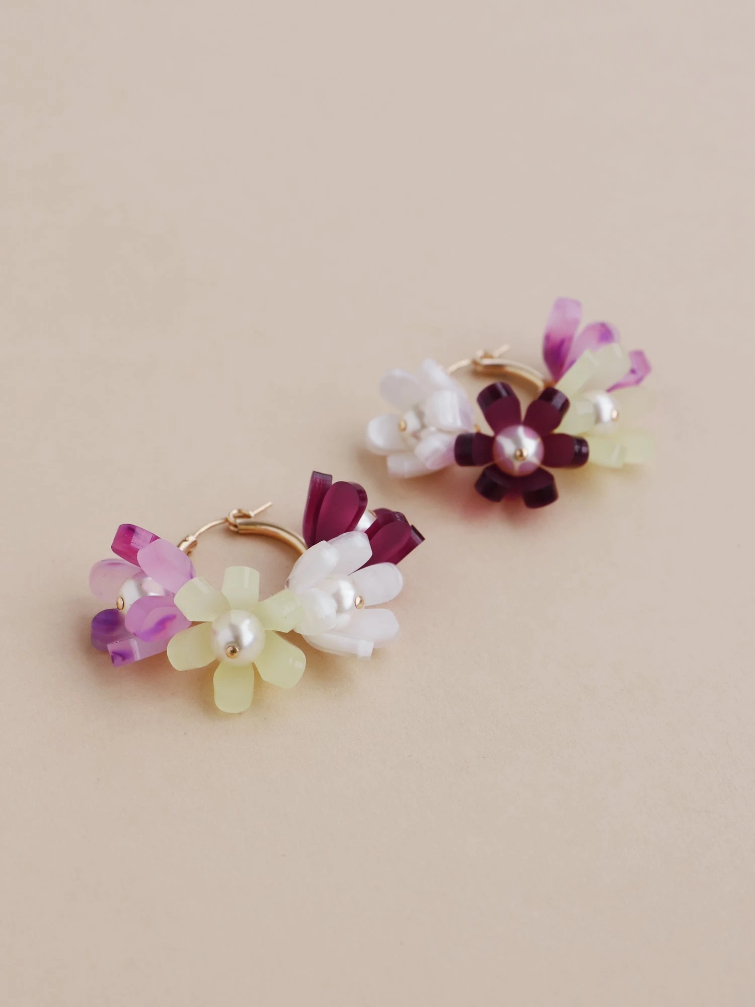 Wolf & Moon Tulip Meadow Hoops In Blackberry Crumble 9 Wolf & Moon Tulip Meadow Hoops In Blackberry Crumble - Image 7