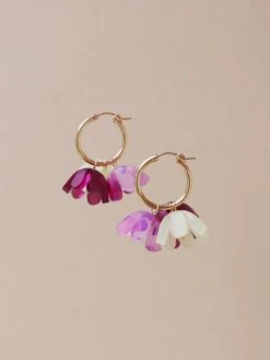 Wolf & Moon Tulip Meadow Hoops In Blackberry Crumble 13 Wolf & Moon Tulip Meadow Hoops In Blackberry Crumble -Wolf & Moon tulip meadow hoops blackberrycrumble lifestyle 4