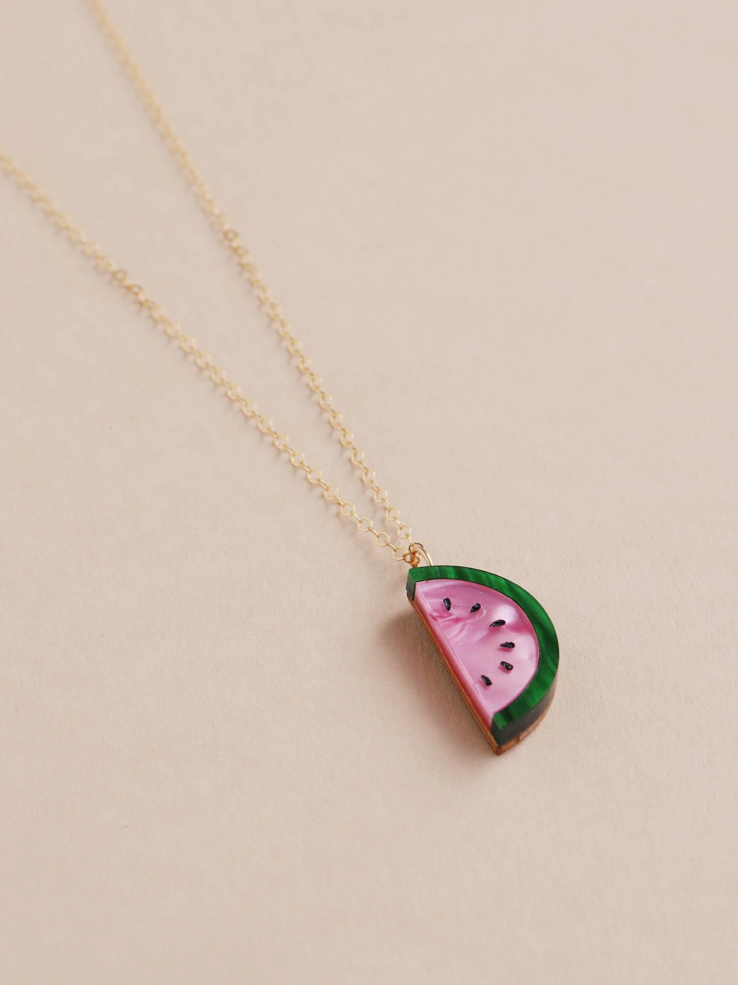 Wolf & Moon Watermelon Necklace 9 Wolf & Moon Watermelon Necklace - Image 7